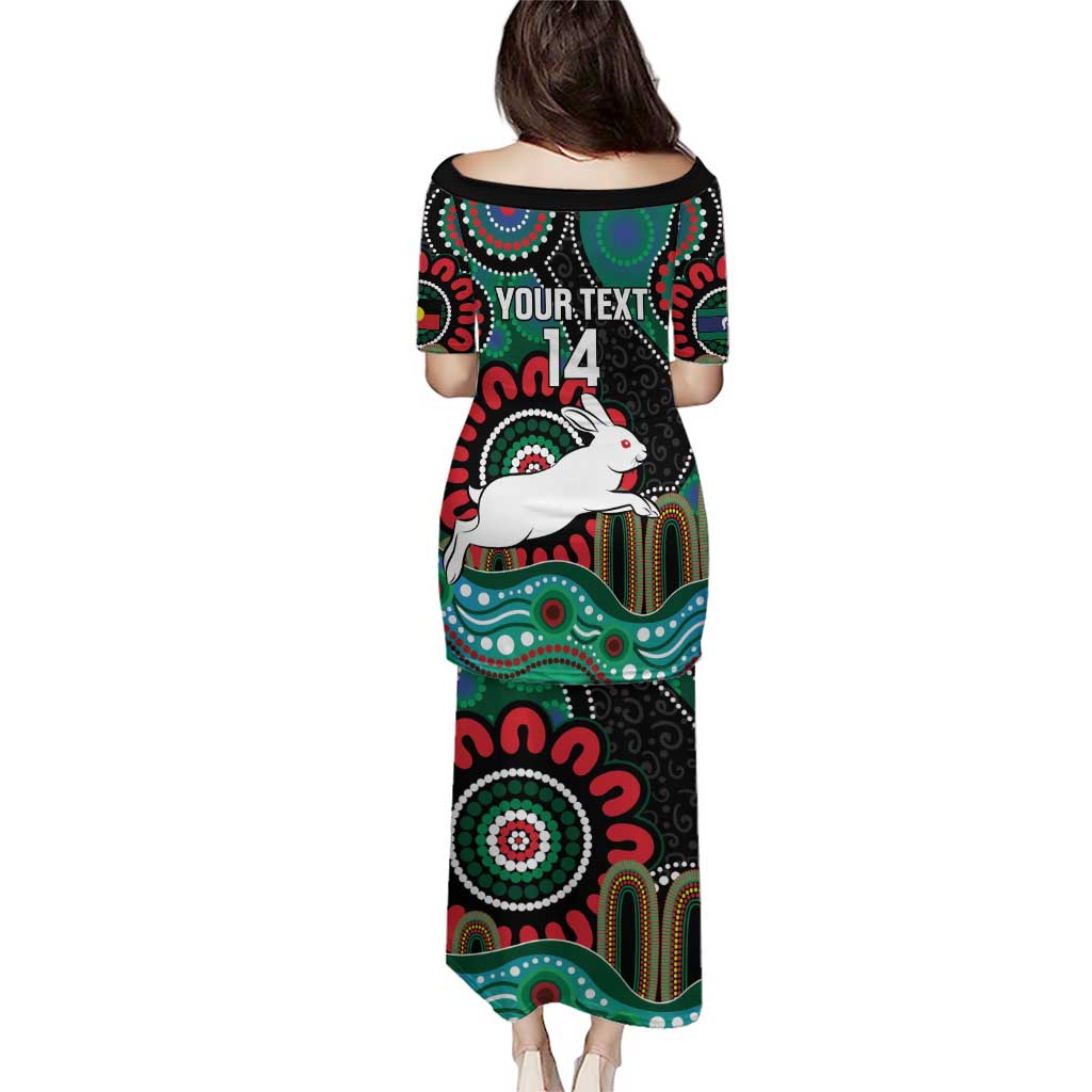 Custom NAIDOC Week 2025 Rabbitohs Puletasi Go Souths Indigenous Art