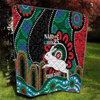 Custom NAIDOC Week 2025 Rabbitohs Quilt Go Souths Indigenous Art