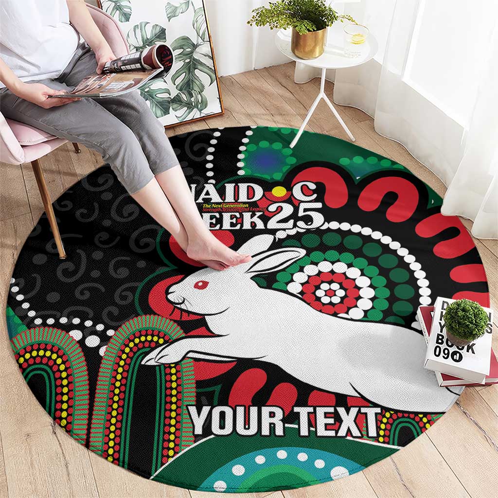 Custom NAIDOC Week 2025 Rabbitohs Round Carpet Go Souths Indigenous Art
