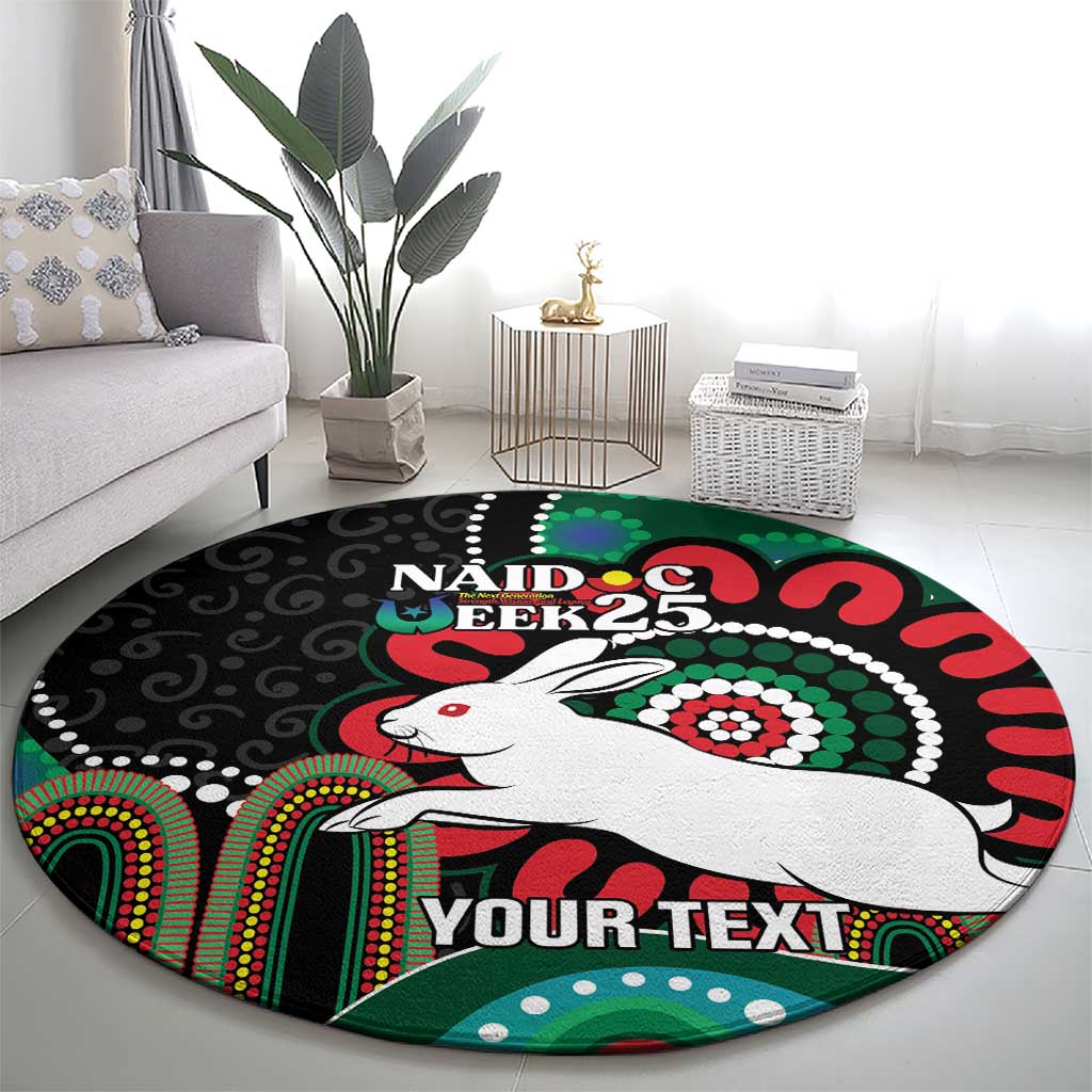 Custom NAIDOC Week 2025 Rabbitohs Round Carpet Go Souths Indigenous Art