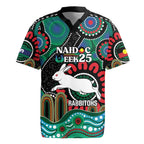 Custom NAIDOC Week 2025 Rabbitohs Rugby Jersey Go Souths Indigenous Art
