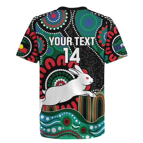 Custom NAIDOC Week 2025 Rabbitohs Rugby Jersey Go Souths Indigenous Art