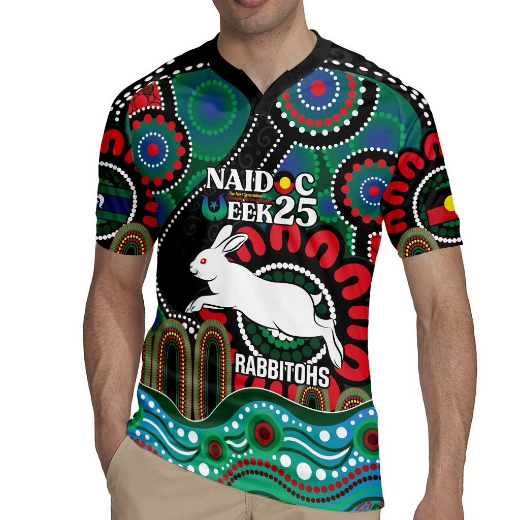 Custom NAIDOC Week 2025 Rabbitohs Rugby Jersey Go Souths Indigenous Art