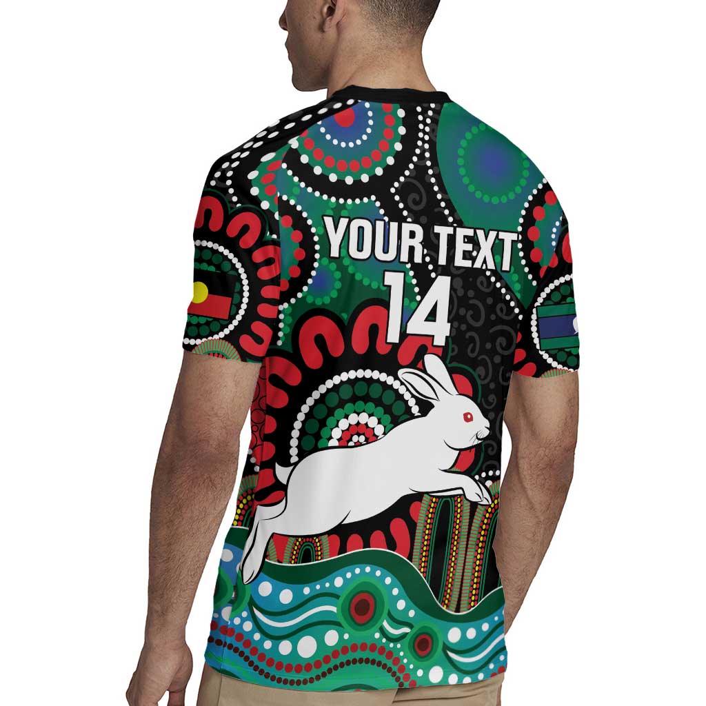 Custom NAIDOC Week 2025 Rabbitohs Rugby Jersey Go Souths Indigenous Art