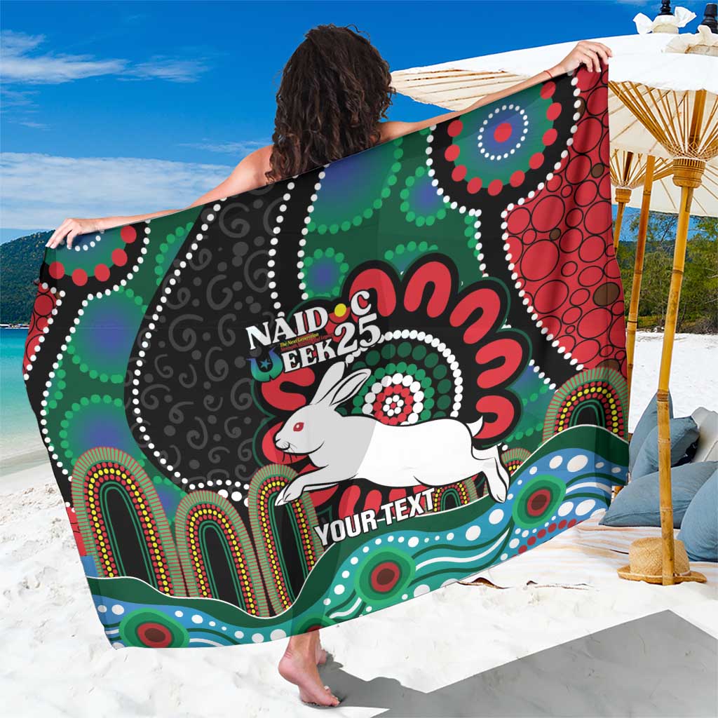 Custom NAIDOC Week 2025 Rabbitohs Sarong Go Souths Indigenous Art