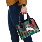 Custom NAIDOC Week 2025 Rabbitohs Shoulder Handbag Go Souths Indigenous Art