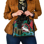 Custom NAIDOC Week 2025 Rabbitohs Shoulder Handbag Go Souths Indigenous Art