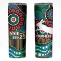 Custom NAIDOC Week 2025 Rabbitohs Skinny Tumbler Go Souths Indigenous Art