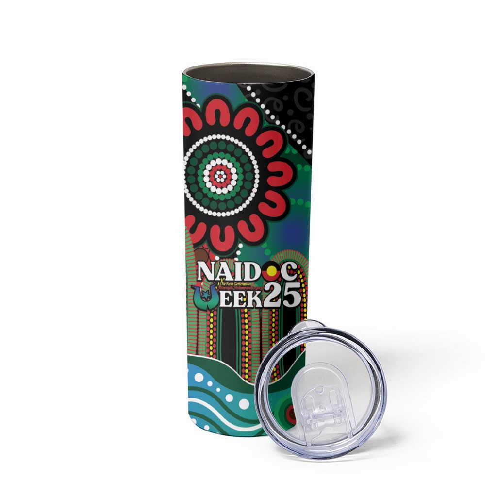 Custom NAIDOC Week 2025 Rabbitohs Skinny Tumbler Go Souths Indigenous Art