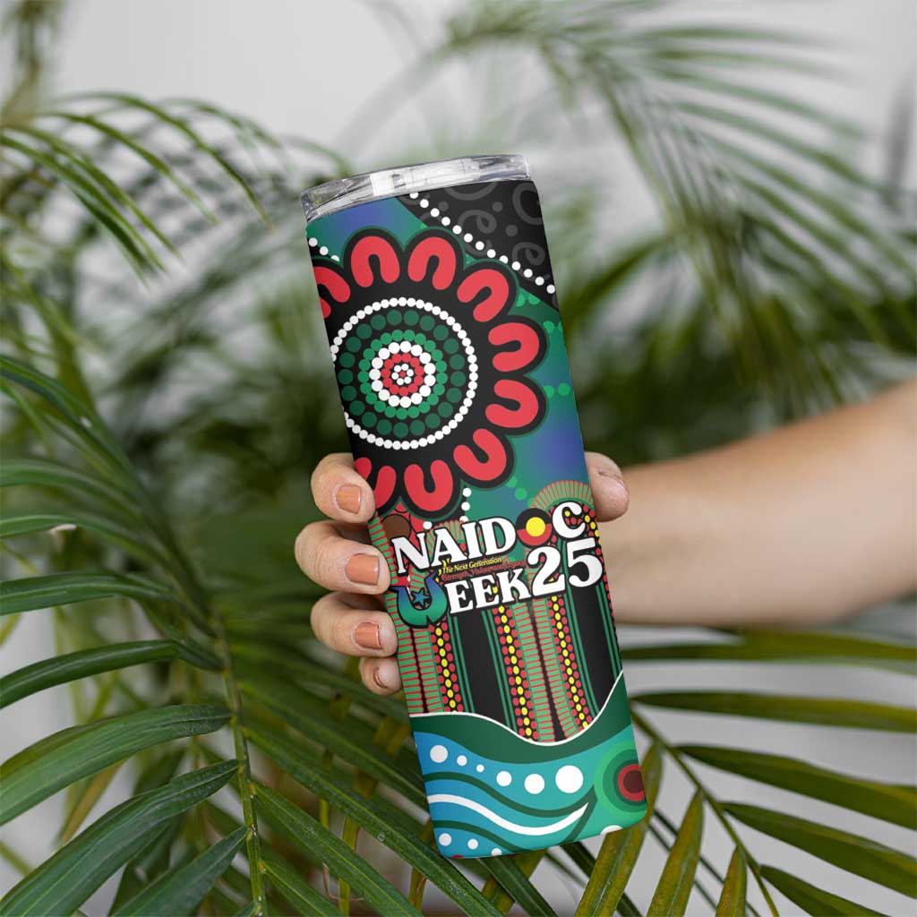 Custom NAIDOC Week 2025 Rabbitohs Skinny Tumbler Go Souths Indigenous Art