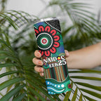 Custom NAIDOC Week 2025 Rabbitohs Skinny Tumbler Go Souths Indigenous Art