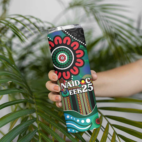 Custom NAIDOC Week 2025 Rabbitohs Skinny Tumbler Go Souths Indigenous Art