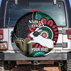 Custom NAIDOC Week 2025 Rabbitohs Spare Tire Cover Go Souths Indigenous Art