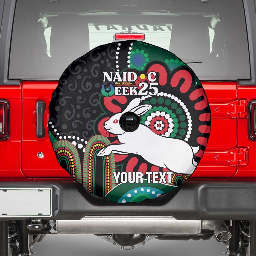 Custom NAIDOC Week 2025 Rabbitohs Spare Tire Cover Go Souths Indigenous Art