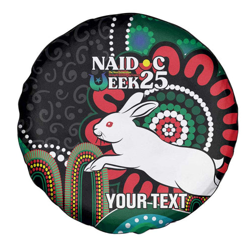 Custom NAIDOC Week 2025 Rabbitohs Spare Tire Cover Go Souths Indigenous Art