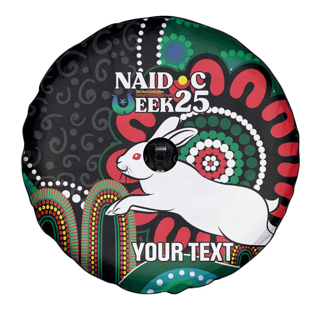 Custom NAIDOC Week 2025 Rabbitohs Spare Tire Cover Go Souths Indigenous Art