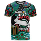 Custom NAIDOC Week 2025 Rabbitohs T Shirt Go Souths Indigenous Art