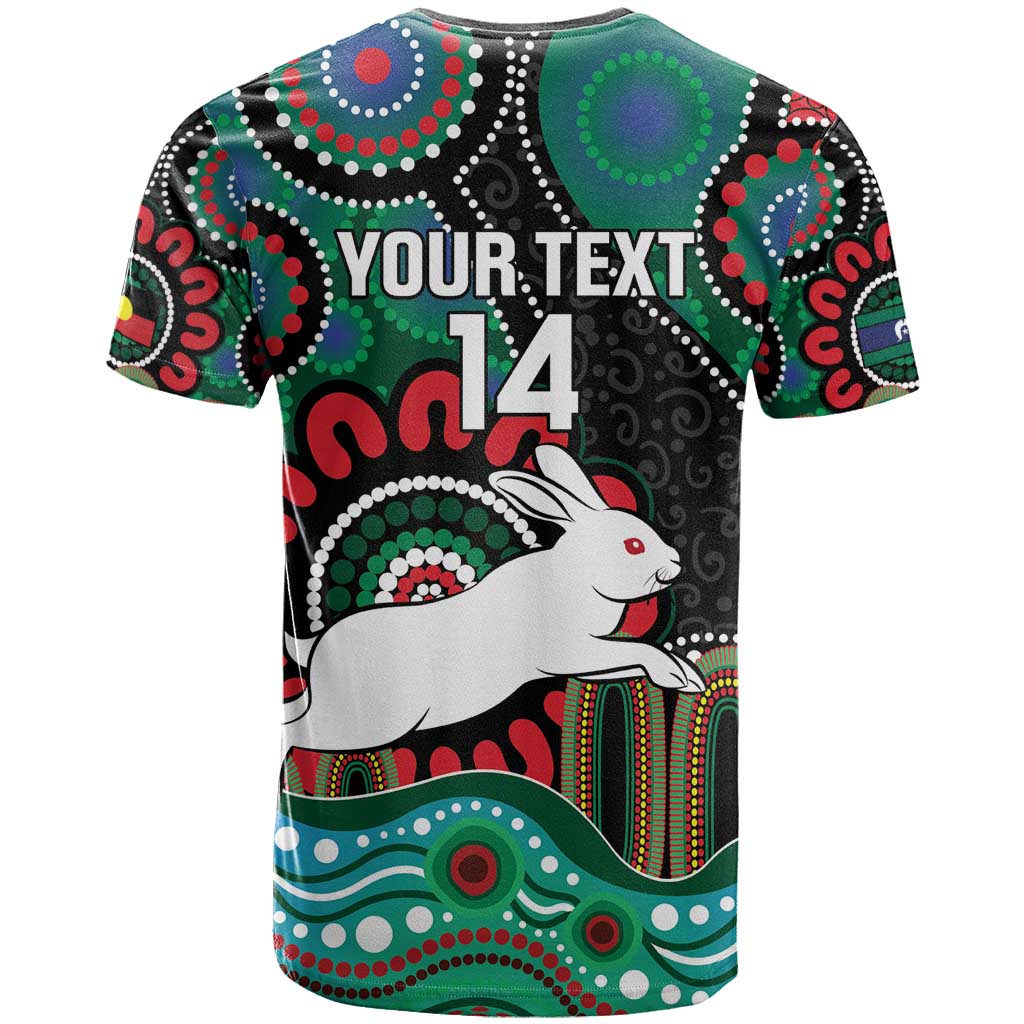 Custom NAIDOC Week 2025 Rabbitohs T Shirt Go Souths Indigenous Art