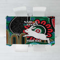 Custom NAIDOC Week 2025 Rabbitohs Tablecloth Go Souths Indigenous Art
