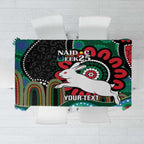 Custom NAIDOC Week 2025 Rabbitohs Tablecloth Go Souths Indigenous Art