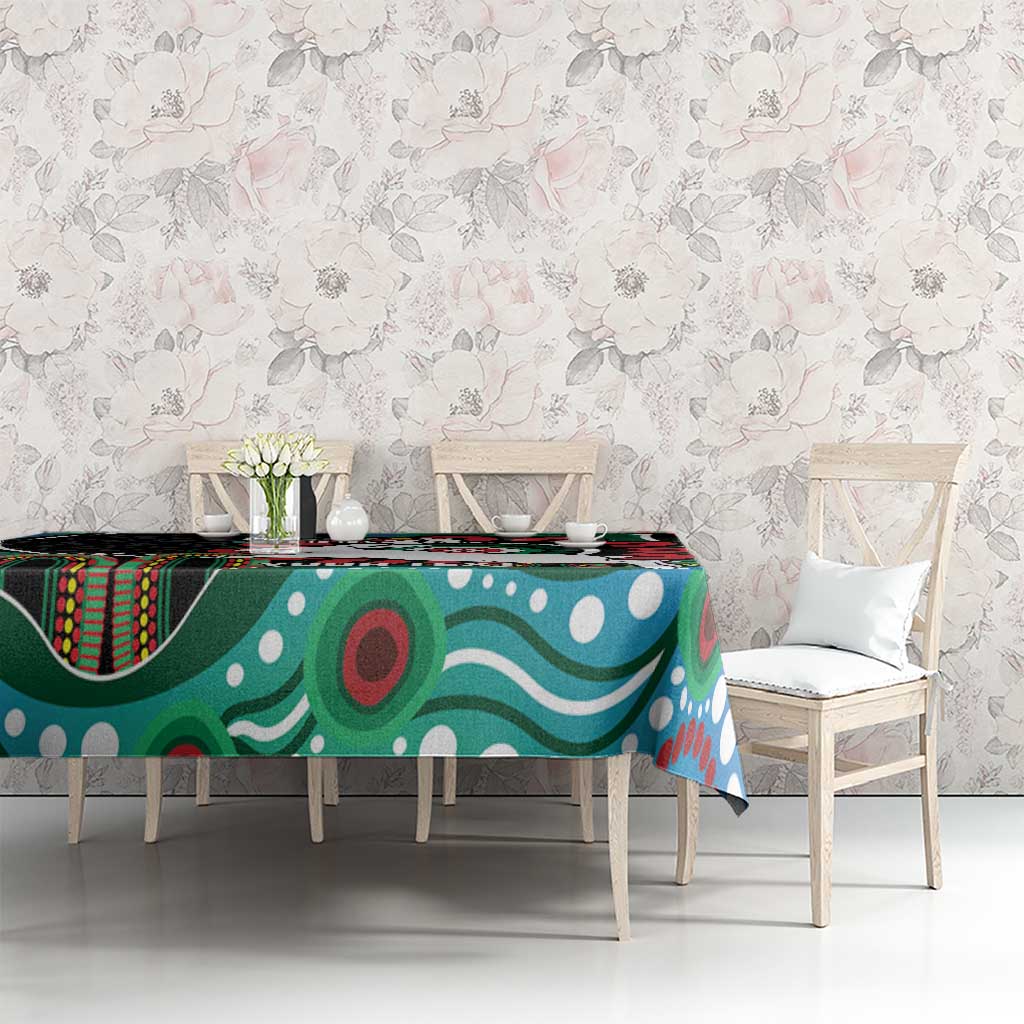 Custom NAIDOC Week 2025 Rabbitohs Tablecloth Go Souths Indigenous Art