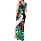 Custom NAIDOC Week 2025 Rabbitohs Tank Maxi Dress Go Souths Indigenous Art