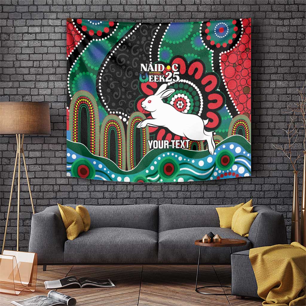 Custom NAIDOC Week 2025 Rabbitohs Tapestry Go Souths Indigenous Art