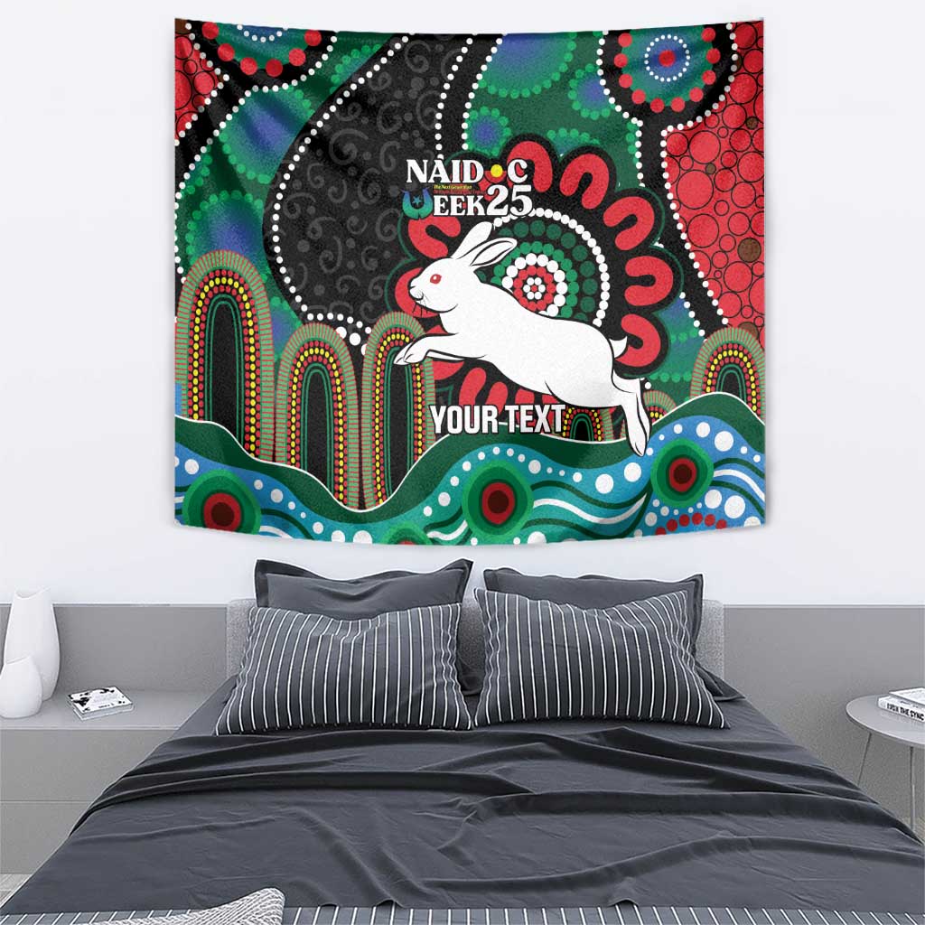 Custom NAIDOC Week 2025 Rabbitohs Tapestry Go Souths Indigenous Art