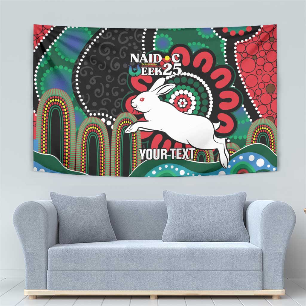 Custom NAIDOC Week 2025 Rabbitohs Tapestry Go Souths Indigenous Art