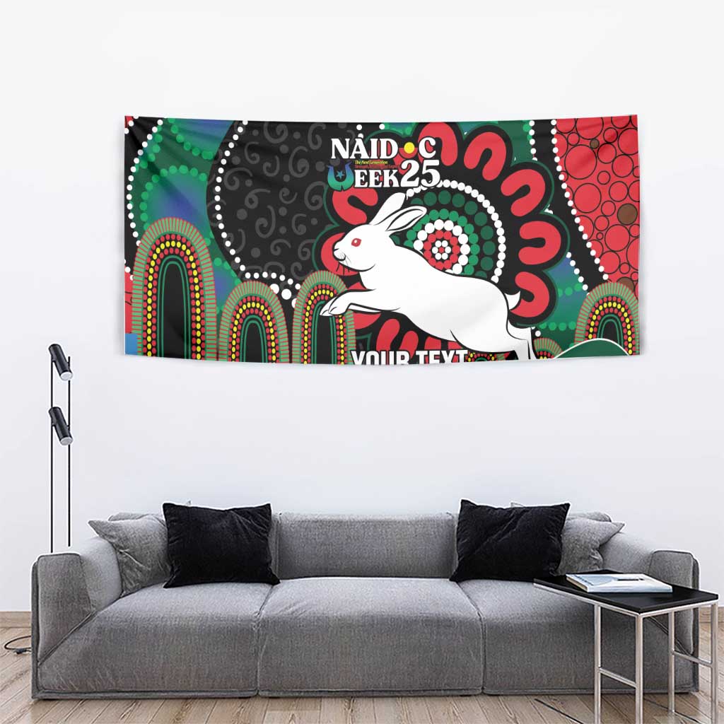Custom NAIDOC Week 2025 Rabbitohs Tapestry Go Souths Indigenous Art
