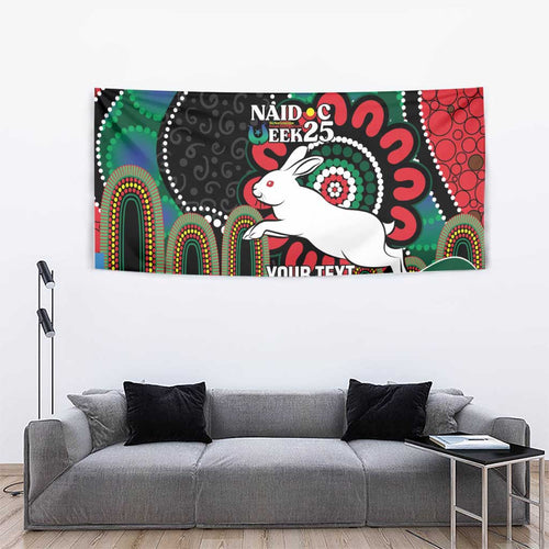 Custom NAIDOC Week 2025 Rabbitohs Tapestry Go Souths Indigenous Art