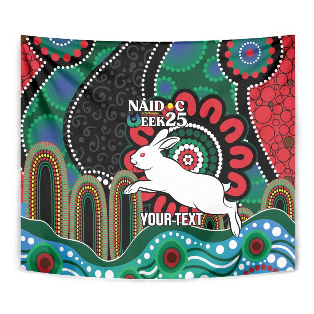 Custom NAIDOC Week 2025 Rabbitohs Tapestry Go Souths Indigenous Art