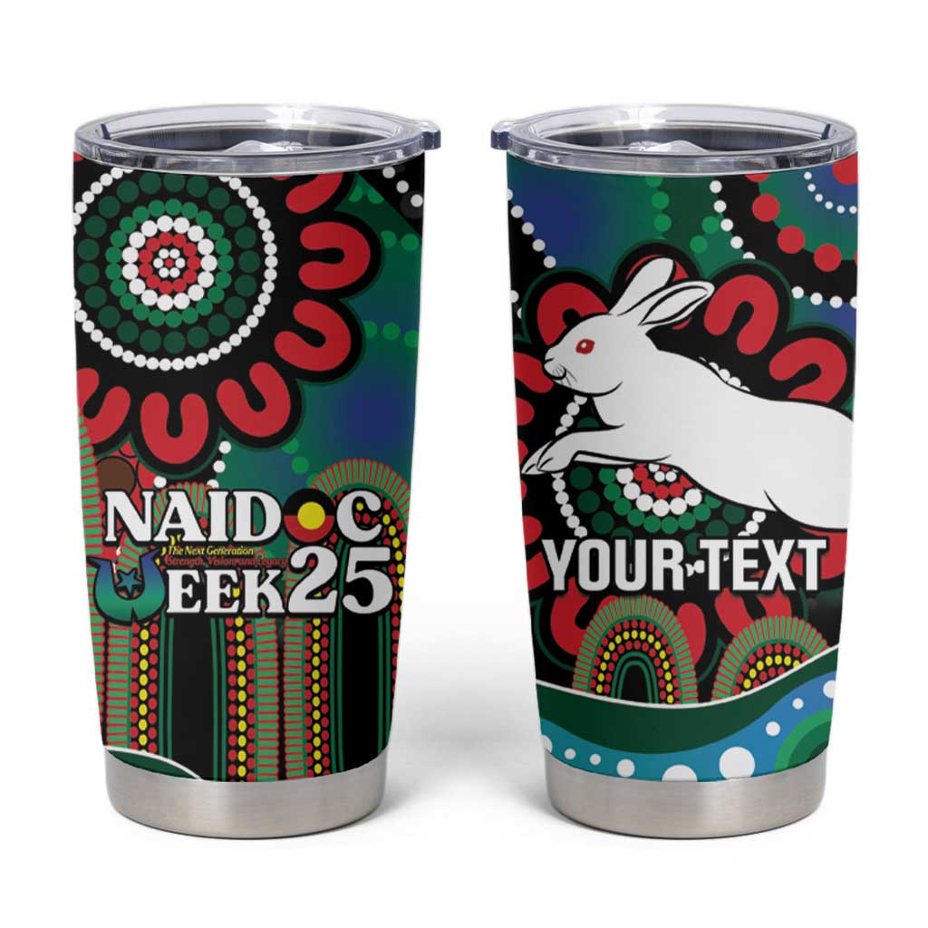 Custom NAIDOC Week 2025 Rabbitohs Tumbler Cup Go Souths Indigenous Art