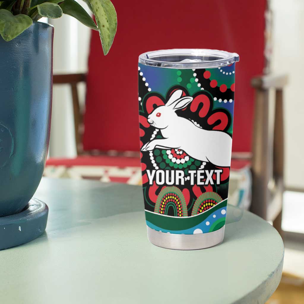 Custom NAIDOC Week 2025 Rabbitohs Tumbler Cup Go Souths Indigenous Art
