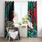 Custom NAIDOC Week 2025 Rabbitohs Window Curtain Go Souths Indigenous Art