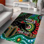 Custom NAIDOC Week 2025 Panthers Area Rug Go Mountain Men Indigenous Art