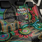 Custom NAIDOC Week 2025 Panthers Back Car Seat Cover Go Mountain Men Indigenous Art