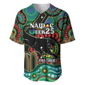 Custom NAIDOC Week 2025 Panthers Baseball Jersey Go Mountain Men Indigenous Art