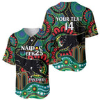 Custom NAIDOC Week 2025 Panthers Baseball Jersey Go Mountain Men Indigenous Art