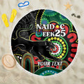 Custom NAIDOC Week 2025 Panthers Beach Blanket Go Mountain Men Indigenous Art