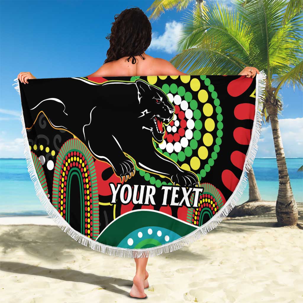 Custom NAIDOC Week 2025 Panthers Beach Blanket Go Mountain Men Indigenous Art