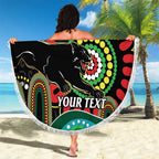 Custom NAIDOC Week 2025 Panthers Beach Blanket Go Mountain Men Indigenous Art