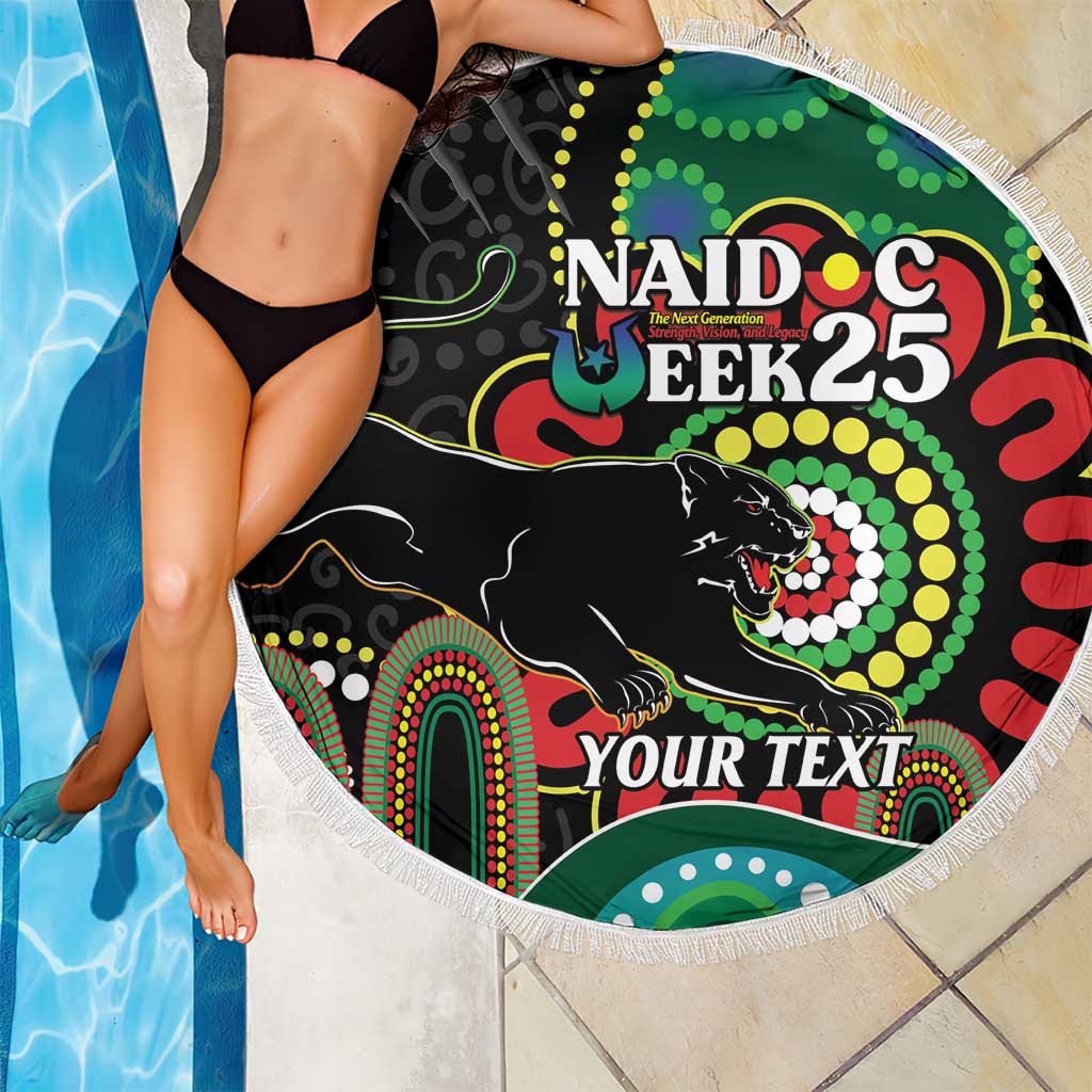 Custom NAIDOC Week 2025 Panthers Beach Blanket Go Mountain Men Indigenous Art