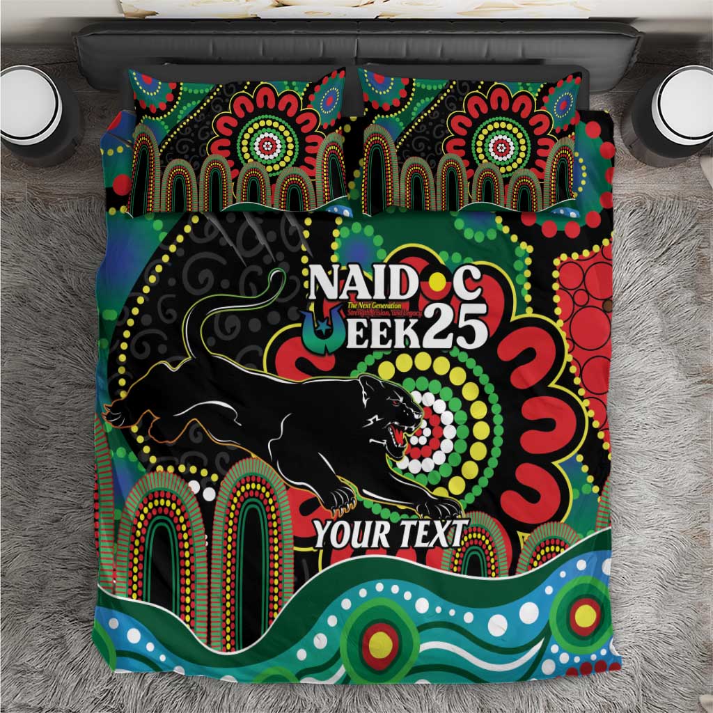 Custom NAIDOC Week 2025 Panthers Bedding Set Go Mountain Men Indigenous Art