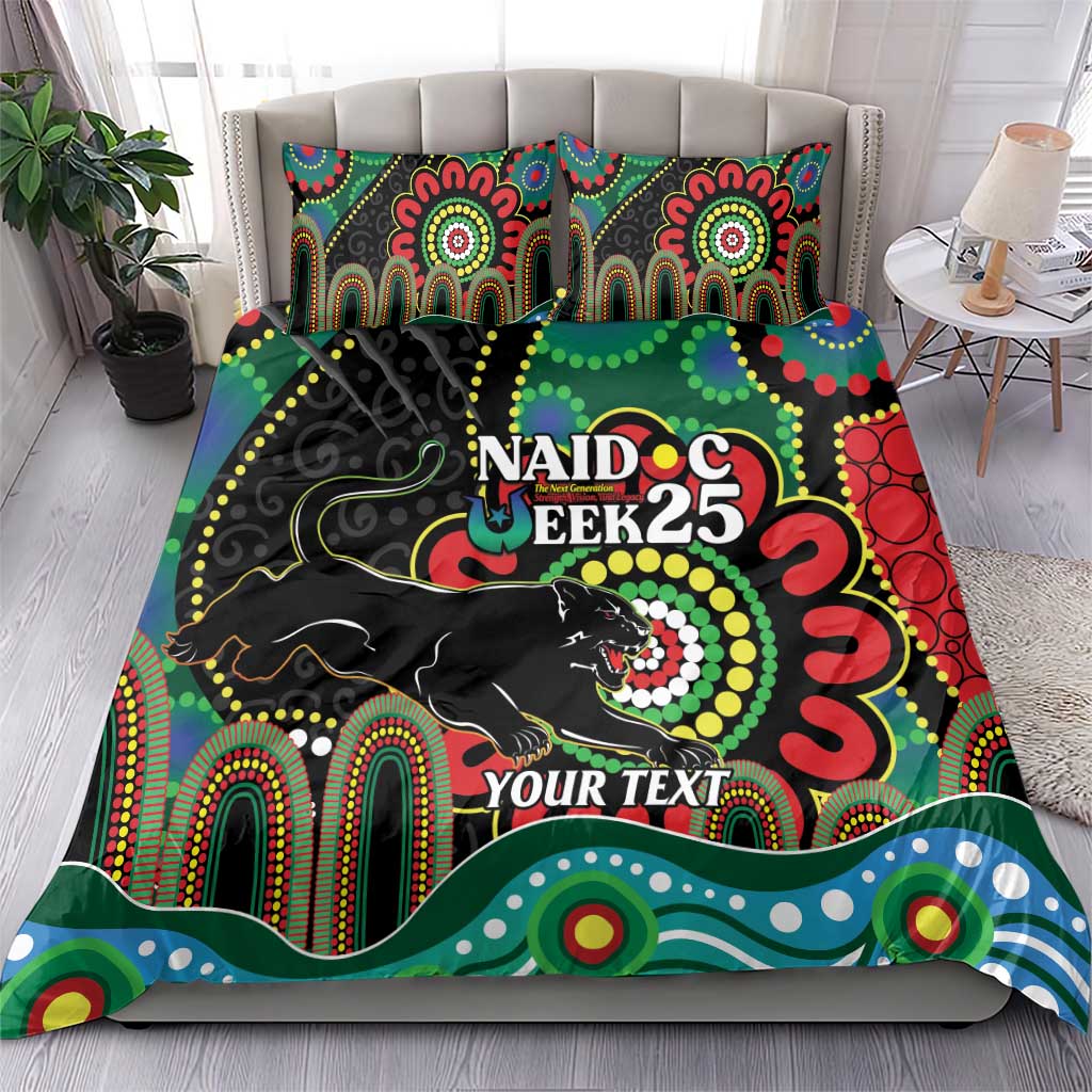 Custom NAIDOC Week 2025 Panthers Bedding Set Go Mountain Men Indigenous Art