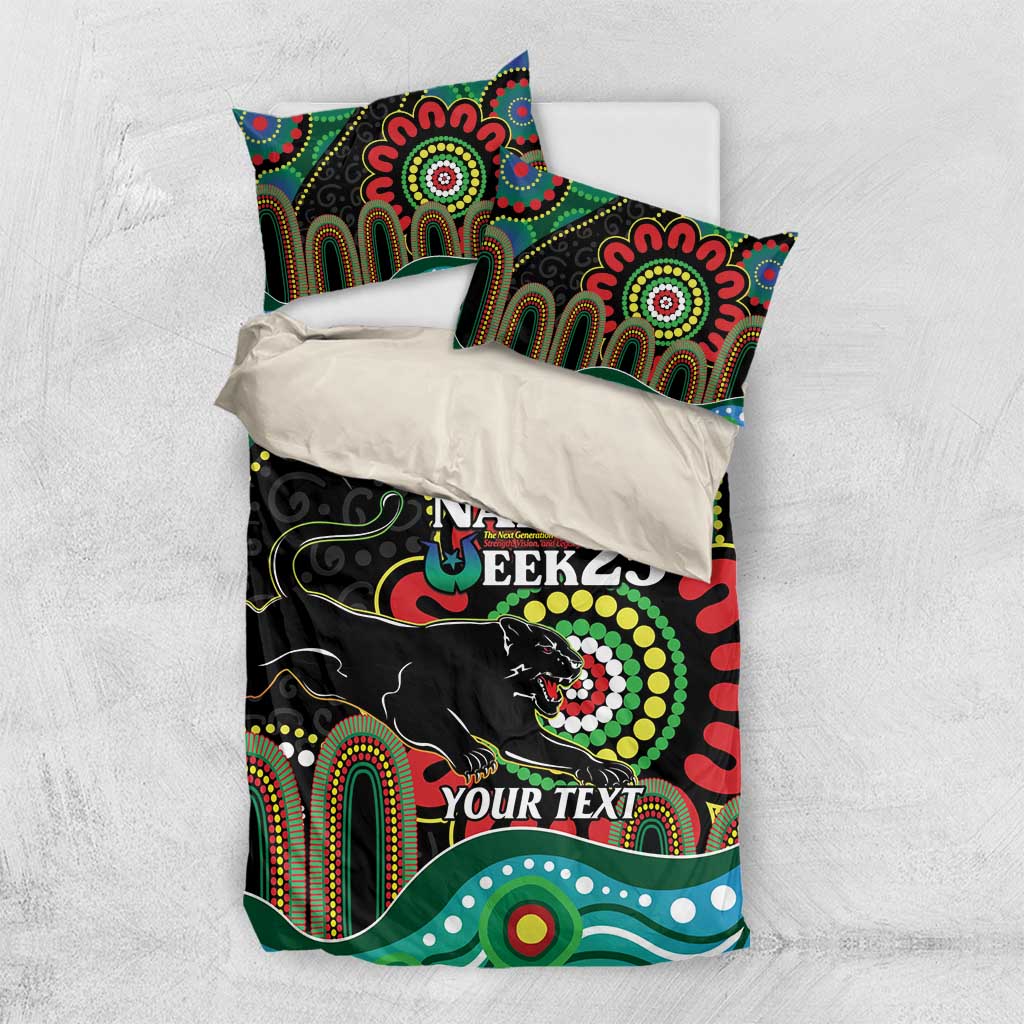 Custom NAIDOC Week 2025 Panthers Bedding Set Go Mountain Men Indigenous Art