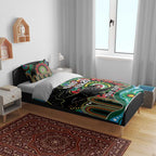 Custom NAIDOC Week 2025 Panthers Bedding Set Go Mountain Men Indigenous Art