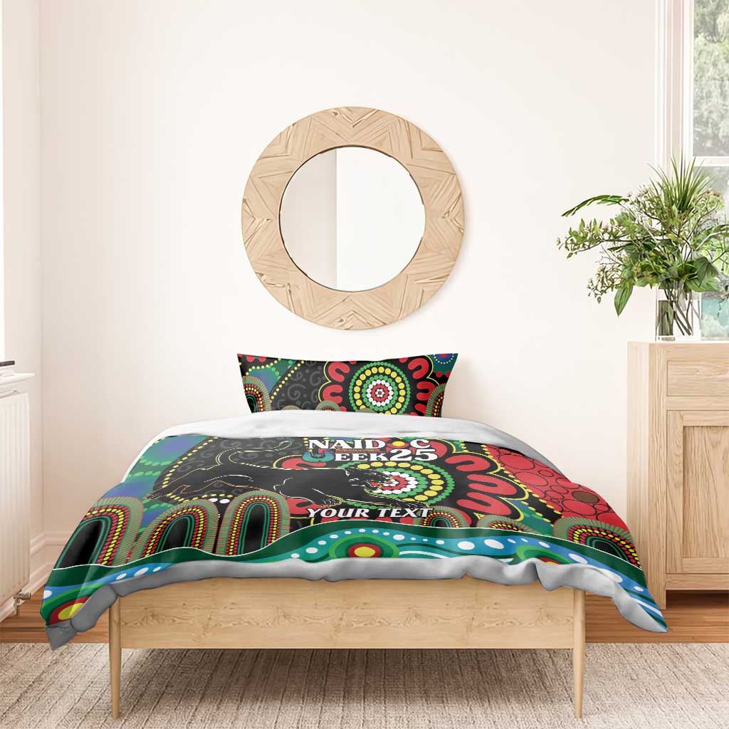 Custom NAIDOC Week 2025 Panthers Bedding Set Go Mountain Men Indigenous Art
