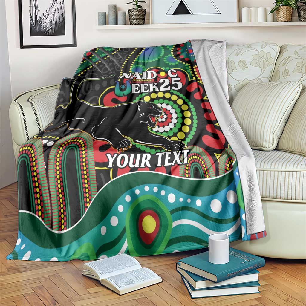 Custom NAIDOC Week 2025 Panthers Blanket Go Mountain Men Indigenous Art