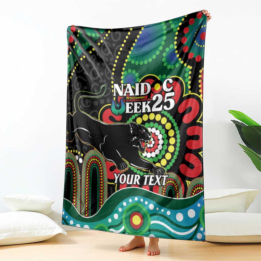 Custom NAIDOC Week 2025 Panthers Blanket Go Mountain Men Indigenous Art